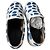 Burberry Baskets Slip-On à Pois pour Enfant - Blanc/Bleu