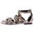 Pierre Hardy Python-Print-Sandalen aus Leder Beige - Ansicht 3
