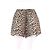 Shorts Ganni con Estampado de Leopardo Beige de Algodón
