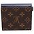 Louis Vuitton Portafoglio bifold monogramma blu e marrone - vista 2