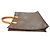 Louis Vuitton Monogram Sac Plat Borsa Tote Marrone Monogramma - vista 5