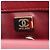 Borsa Chanel Coco Handle Flap Stitch Chevron, Pelle, Donna, Rosso () - vista 5