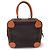 Hermès Borsa Hermes Omnibus PM, marrone scuro e arancione, pelle Veau Epsom, H stamp.