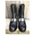 Alexander McQueen Botines de cuero negro - vista 3