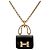 Hermès Collana Constance Hermes, Oro Rosa, Giada Nera, Donna, HERMES Jade Nero