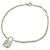LOUIS VUITTON Bracciale Silver Lockit Padlock Cadena Argento