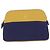 Hermès HERMES Bolide Mini Pouch, Algodão, Ochre x Navy, Feminino Azul marinho