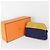Hermès HERMES Bolide Mini Pouch, Algodão, Ochre x Navy, Feminino Azul marinho - vista 12