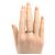 Chanel 18K Roségold Camellia Half Eternity Ring - Ansicht 7