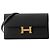Hermès Constance Long Wallet, schwarzes Epsom-Leder, U Stamp, Schulter HERMES WALLET