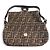 Borsa Bucket Fendi Mamma Zucca Pattern Marrone - vista 3