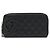 CHANEL Cambon Line Coco Mark Round Long Wallet, Weiches Kalbsleder, Emaille, Black/Pink, - Ansicht 2