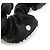Trim Hermès Scrunchie Claudia HERMES, rifiniture in seta e pelle, Black, White Nero - vista 5