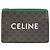 Céline Clutch Celine Triomphe Logo Print Marrone Nero Verde