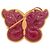 Bolso Louis Vuitton Vernis Pochette Papillon Raspberry Roja