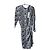 Vestido Ikks estampado de serpiente Negro Blanco Gris