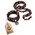 Autre Marque Mala Karma in Rodonite e Ossidiana con Fiore di Loto in Argento Nero Rosa Silver hardware