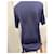 Prada Navyblauer Feinstrickpullover aus Wolle und Seide Dunkelblau  - Ansicht 3