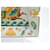 Hermès Naide Change Porcelain Mosaic Sea Horse Tray / Vide Poche Brown White Blue Golden Green Orange  - view 5