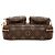 Borsa a tracolla Louis Vuitton Monogram Utility Marrone - vista 3