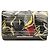 Fendi Botanical Print Wallet Chain Bag Braun Schwarz Mehrfarben