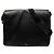 Borsa a tracolla messenger in pelle nera Saint Laurent Nero