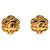 Chanel Coco Mark Blumenmotiv Vintage Clip-Ohrringe Golden