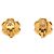 Chanel Coco Mark Blumenmotiv Vintage Clip-Ohrringe Golden - Ansicht 2