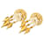 Chanel Vintage Coco Mark Ohrringe Golden  - Ansicht 1