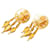 Chanel Vintage Coco Mark Ohrringe Golden  - Ansicht 2