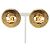 Orecchini a clip rotondi Chanel Coco Mark D'oro - vista 2