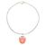 Pulseira Charm CC Morango em Resina com Banho de Prata da Chanel