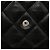 Chanel Schwarzes CC gestepptes Lammleder Wallet On Chain - Ansicht 8