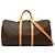Louis Vuitton Marrone Monogram Keepall Bandouliere 55