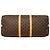 Louis Vuitton Marrone Monogram Keepall Bandouliere 55 - vista 3