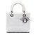 Dior Cannage Lady D Lite aus Canvas weiß, Größe Medium