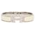 Bracelet Clic Clac H en émail blanc étroit Hermès PM Écru  - vue 1