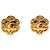 Orecchini a clip Chanel Gold CC placcati oro fiore D'oro