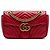 Gucci Red Medium GG Marmont Matelasse Schultertasche aus Kalbsleder Rot