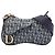 Dior Blue Diorissimo Trotter Canvas Double Saddle Crossbody Blu navy