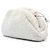 Bottega Veneta White Boucle Raffia The Mini Pouch Crossbody Bianco Crudo - vista 2