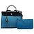 Hermès Blue Toile Herbag Zip 31 - vista 6