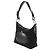 Borsa a tracolla Prada Black Canapa Logo Tessuto Nero