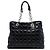 Dior Black Large Patent Cannage Lady Dior Soft Shopping Tote Nero