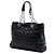 Dior Black Large Patent Cannage Lady Dior Soft Shopping Tote Nero - vista 2