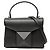 Borsa Valentino Black Mini Leather One Stud Top Handle Bag Nero