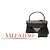 Borsa Valentino Black Mini Leather One Stud Top Handle Bag Nero - vista 7