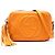 Bolsa transversal Gucci Soho Disco em couro de vitelo laranja