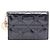 Tarjetero de charol negro cannage Dior