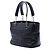 Chanel Black CC Choco Bar Lambskin Camellia No 5 Tote Nero - vista 2